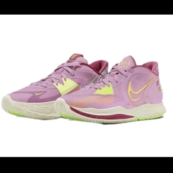 Nike Women's Pink and Yellow Sneakers
